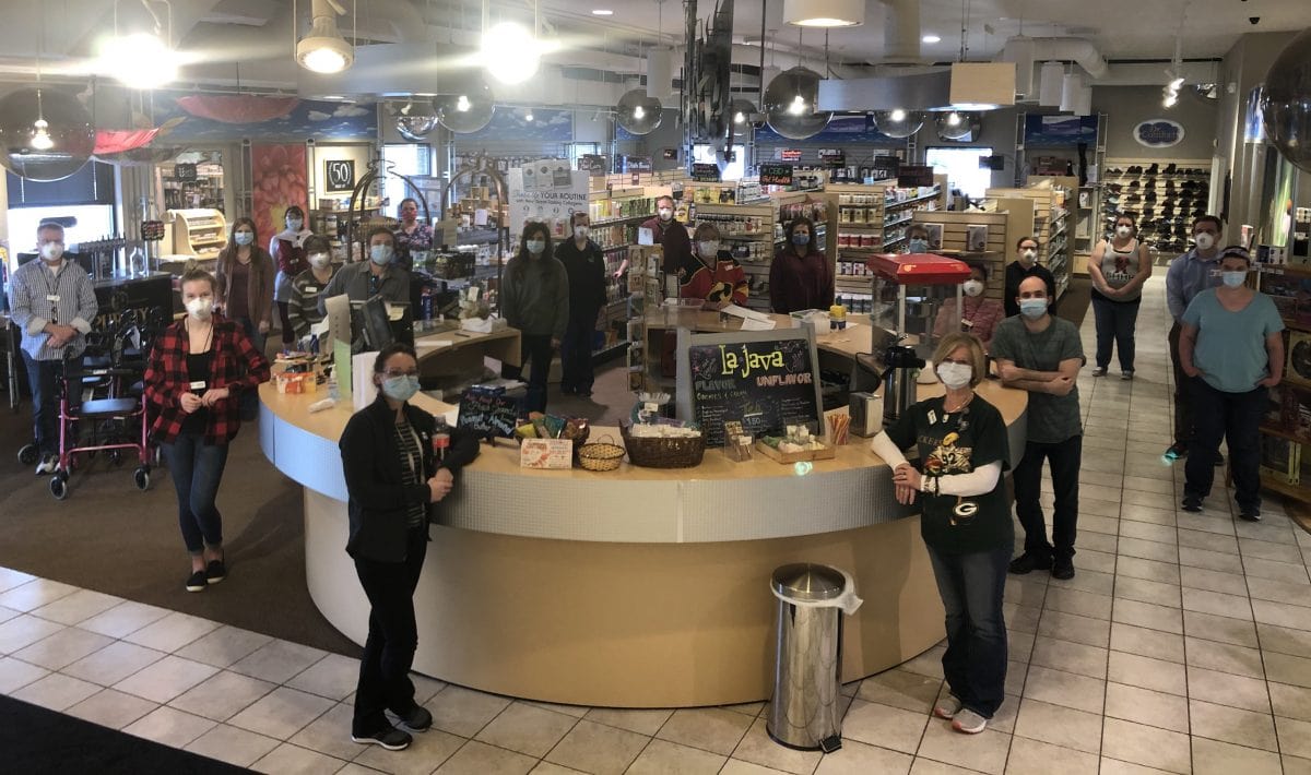Streus Pharmacy team with masks