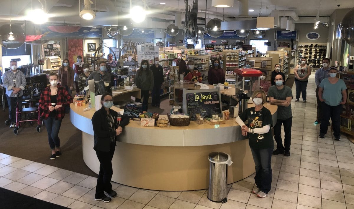 Streus Pharmacy team with masks