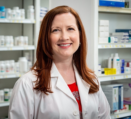 woman working in pharmacy